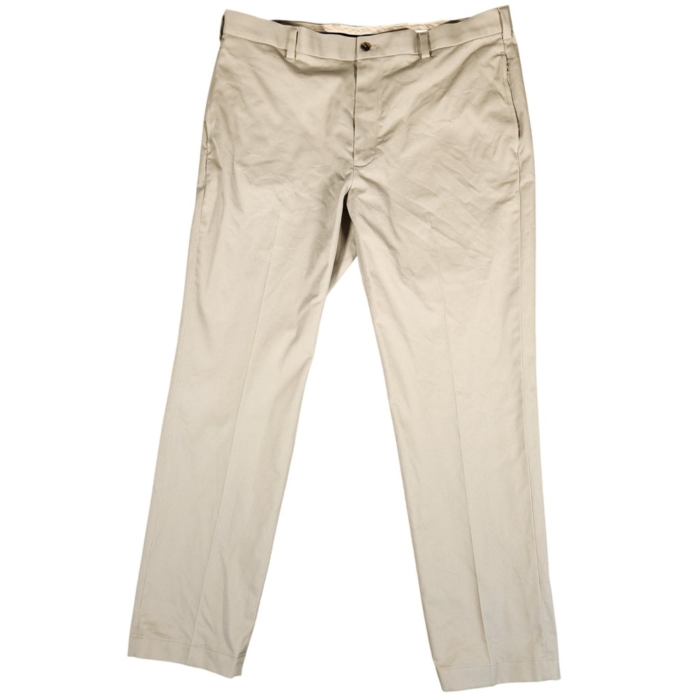 Brooks Brothers Advantage Chino Men 37x32 Khaki Excellent Clark Stretch Pants
